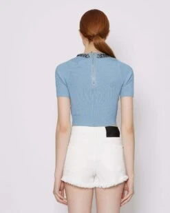 John Richmond Maglia Crop Con Applicazione -John Richmond maglia crop con applicazione john richmond 54320799416667