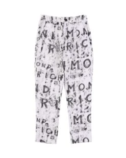 Pantaloni Classici Con Logo Allover