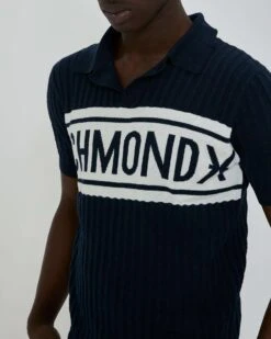 John Richmond Polo Con Logo Bicolor Sul Davanti -John Richmond polo con logo bicolor sul davanti john richmond 53615036891483