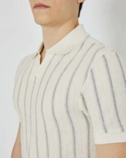 John Richmond Polo Con Righe E Scollo A V -John Richmond polo con righe e scollo a v john richmond 53603372204379