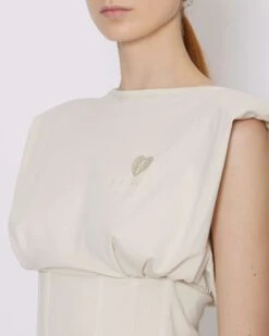 John Richmond Canotta Con Ricamo Sul Davanti -John Richmond rwp24174cn canotta john richmond 53839297053019