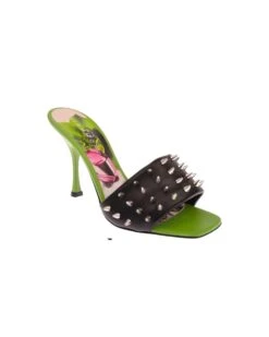 John Richmond Sandalo Bicolor Con Fascia Borchiata