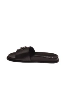 John Richmond Sandalo Con Fascia Larga Con Logo JR Metallico -John Richmond sandalo con fascia larga con logo jr metallico john richmond 54542021263707