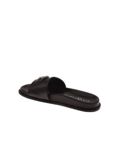 John Richmond Sandalo Con Fascia Larga Con Logo JR Metallico -John Richmond sandalo con fascia larga con logo jr metallico john richmond 54542021329243