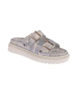 John Richmond Sandalo In Denim Con Fasce Regolabili