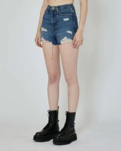 John Richmond Shorts In Denim -John Richmond shorts in denim john richmond 54697484583259