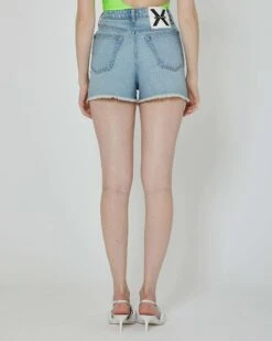John Richmond Shorts In Denim Lavaggio Chiaro -John Richmond shorts in denim lavaggio chiaro john richmond 54697611952475