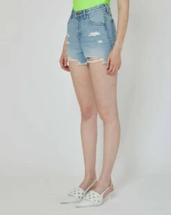 John Richmond Shorts In Denim Lavaggio Chiaro -John Richmond shorts in denim lavaggio chiaro john richmond 54697612116315