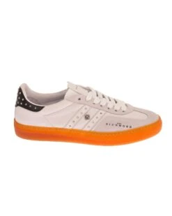 Sneakers In Pelle Con Bande Laterali E Borchiette -John Richmond sneakers con applicazioni mettaliche sul retro john richmond 54542865662299