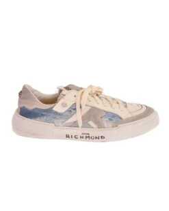 John Richmond Sneakers In Denim Con Logo Stampato -John Richmond sneakers in denim con logo stampato john richmond 54543661236571