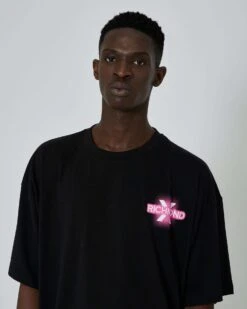 John Richmond T-shirt Con Grafica Applicata Sul Retro E Logo Impresso Sul Davanti -John Richmond t shirt con grafica applicata sul retro e logo impresso sul davanti nbsp john richmond 54377849454939