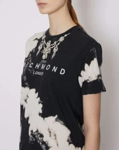 John Richmond T-shirt Con Logo Sul Davanti E Pattern -John Richmond t shirt con logo sul davanti e pattern john richmond 53758141333851