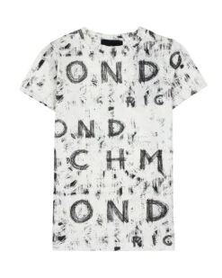 T-shirt Con Pattern Ton Sur Ton