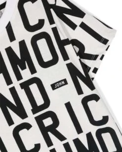 T-shirt Con Pattern Ton Sur Ton -John Richmond t shirt con pattern ton sur ton john richmond kids 53627415363931