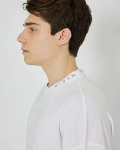 John Richmond T-shirt Over Con Logo Sullo Scollo -John Richmond t shirt over con logo sullo scollo john richmond 54377436315995