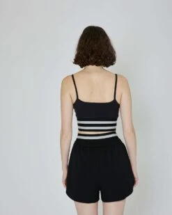 John Richmond Top Crop Con Vita Elasticizzata -John Richmond top uwp24040to john richmond 54596064411995