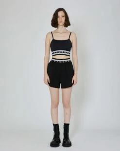 John Richmond Top Crop Con Vita Elasticizzata