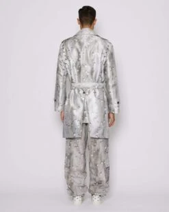 John Richmond Trench Con Motivo Ton Sur Tone -John Richmond trench con motivo ton sur tone john richmond 53727575179611