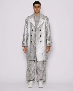 John Richmond Trench Con Motivo Ton Sur Tone