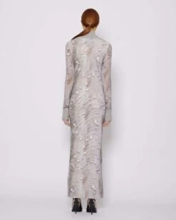 John Richmond Abito Lungo Con Polsini A Coste -John Richmond vestito lungo rwp24230ve john richmond 53856483672411