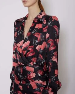 John Richmond Abito Midi A Portafoglio -John Richmond vestito rwp24191ve john richmond 53841791844699